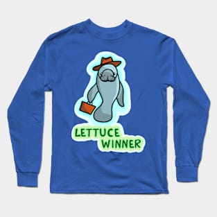 Business Manatee: Lettuce Winner Long Sleeve T-Shirt